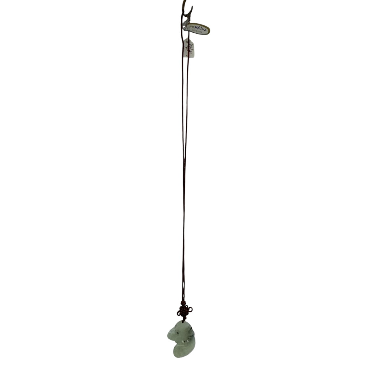 20658 - Jade Koi Fish Pendant 2"with 17" Cord |Clear-145|