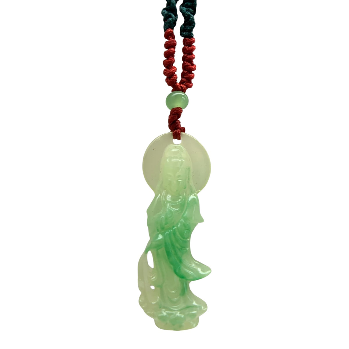 911 - 2" Thin Quan Yin Pendant |Clear-119|