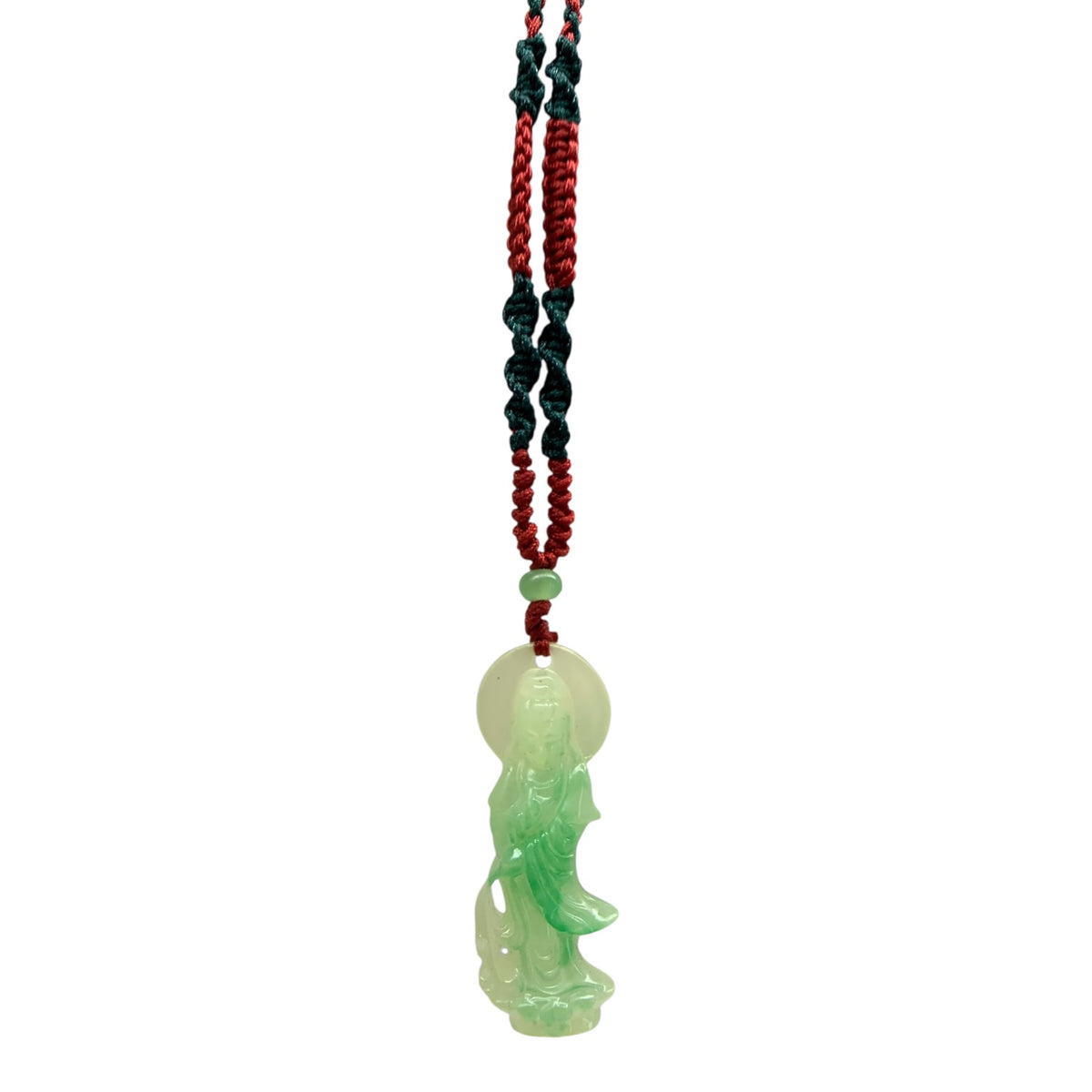 911 - 2" Thin Quan Yin Pendant |Clear-119|