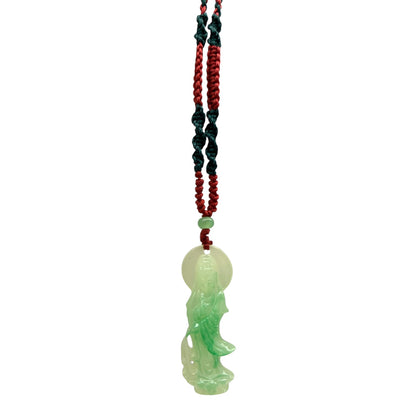 911 - 2" Thin Quan Yin Pendant |Clear-119|
