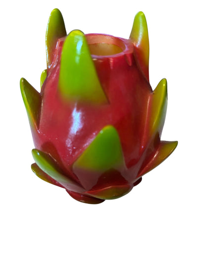 6483 - UNIQUE CERAMIC METAL  4" Dragon Fruit Fork FONDUE Set -|TBD|