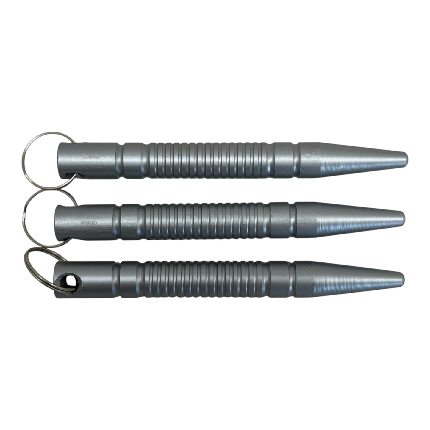 41900 -Set of Three 4" Silver Pointed Kubaton  |86|