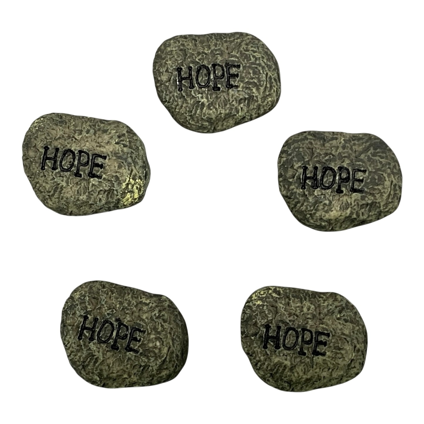 41285 - 2" Assorted Hope Pocket Stone Set of 5" |9-8|