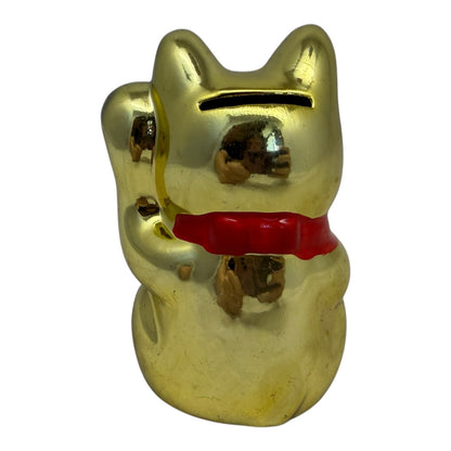 6369 - 4" Golden Maneki Cat - Left Paw |Z-9|