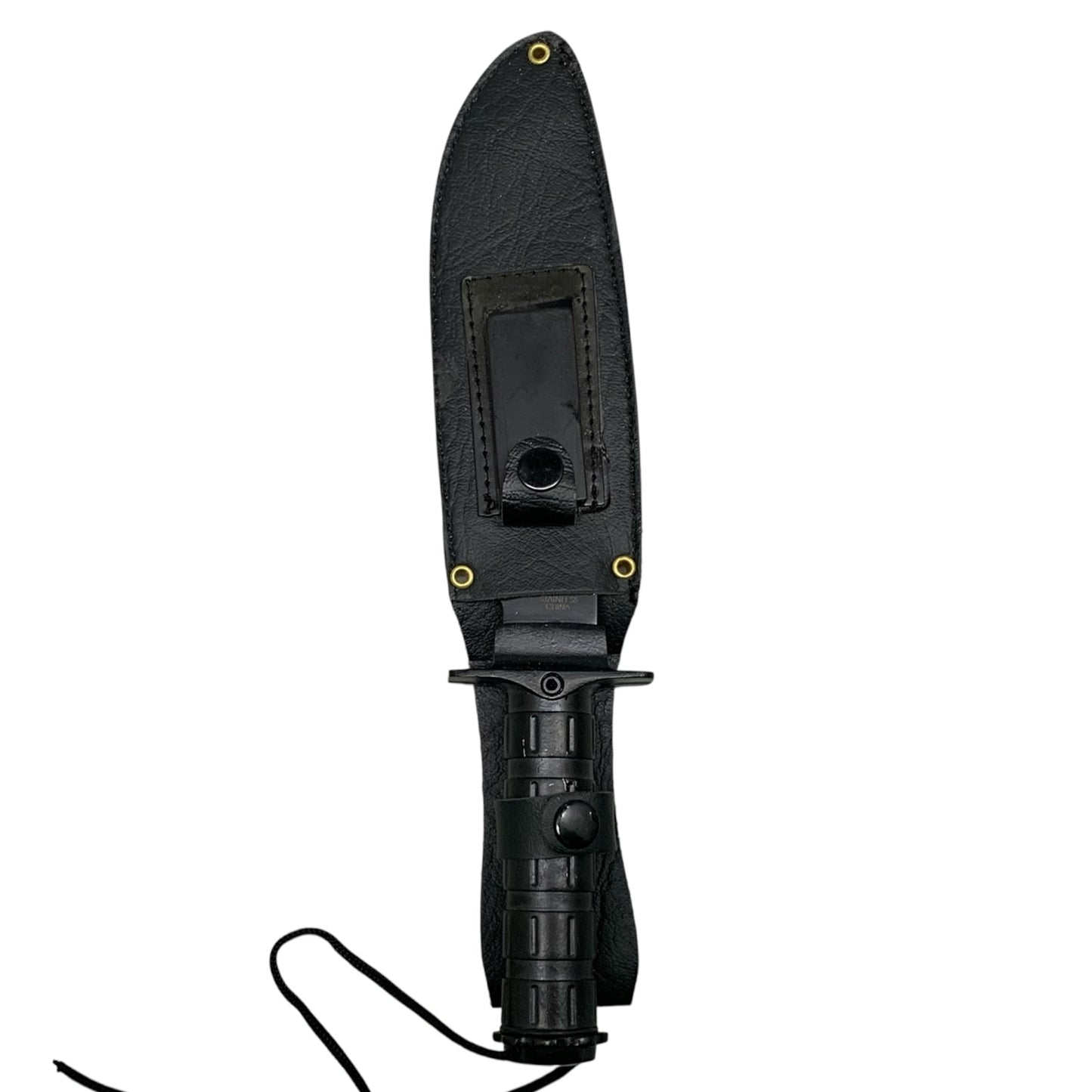 42496 - 10" BLACK STAINLESS SURVIVAL KNIFE LIFESAVING |TBD|