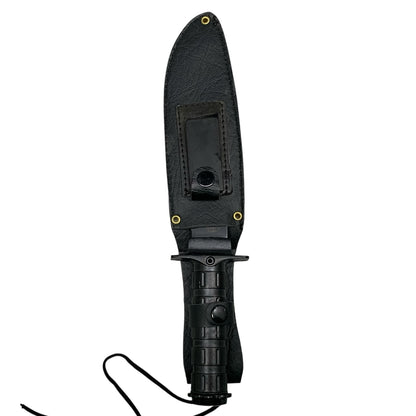 42496 - 10" BLACK STAINLESS SURVIVAL KNIFE LIFESAVING |TBD|