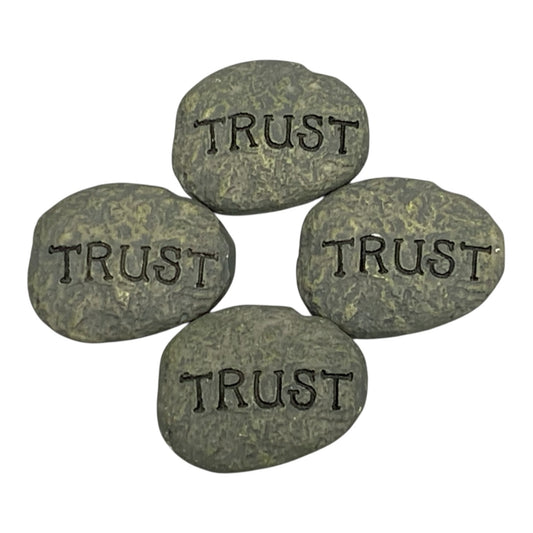 48336 - Trust 2-Inch Pocket Stones - Set of 4 Inspirational Keepsakes |9-8|