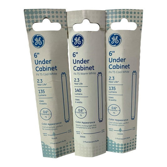 38628 - Set of Three 6" Under Cabinet F4T5 Cool White |S-17|