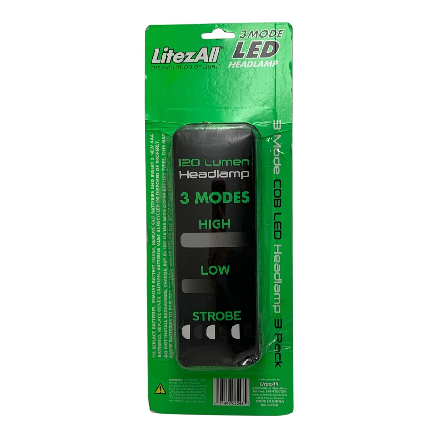 26152 - Litezall 3 Mode LED Headlamp |TBD|