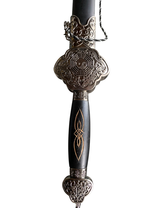 14013 - Sword Tai Chi Yin Yang Silver 39" |5-F|