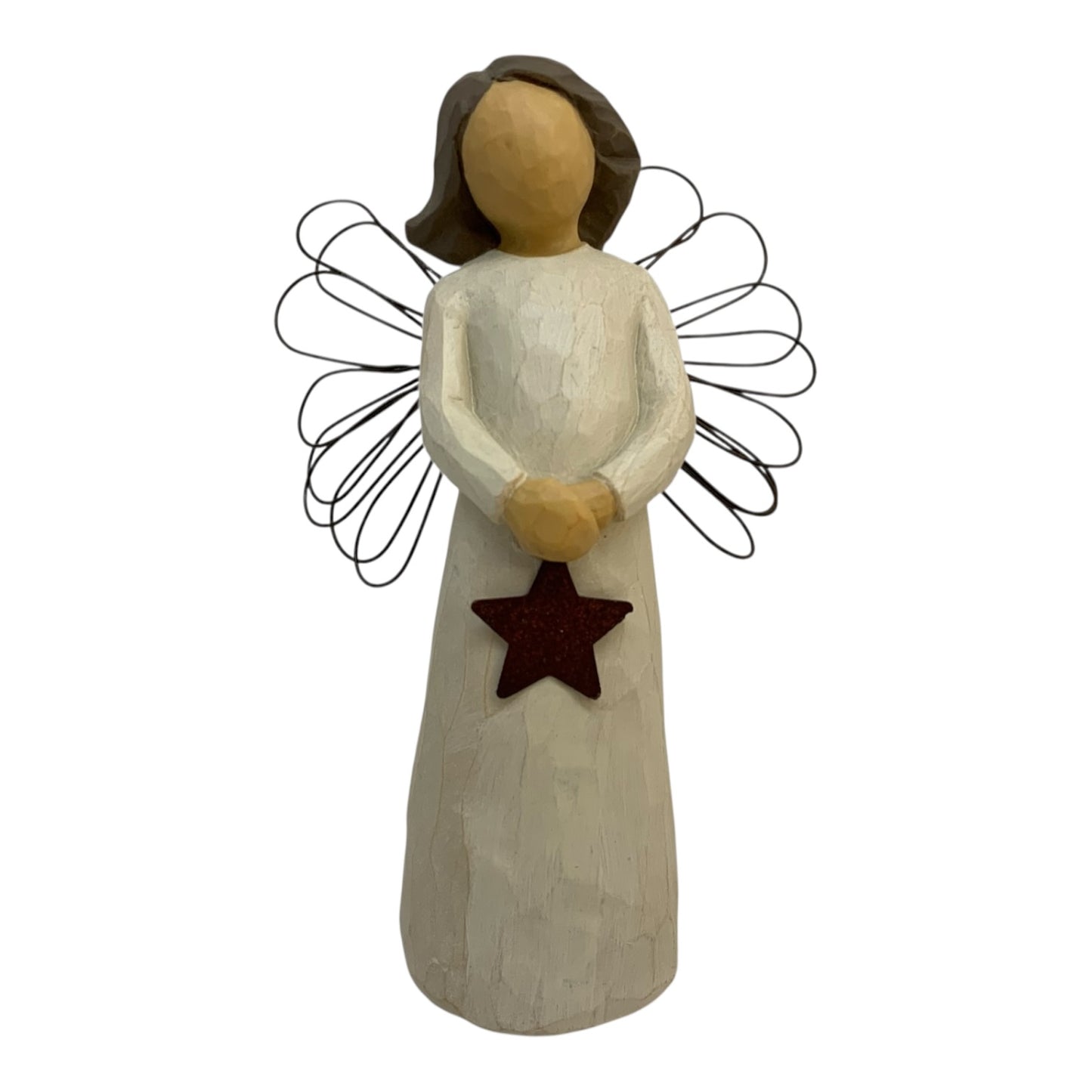 40693 - 5-Inch Willow Tree Angel Of Light Hand-Painted Figurine With Wire Wings |H-30|