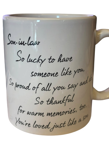 34206 - Son In Law Mug With Jack Rabbit and Inscription |TBD|