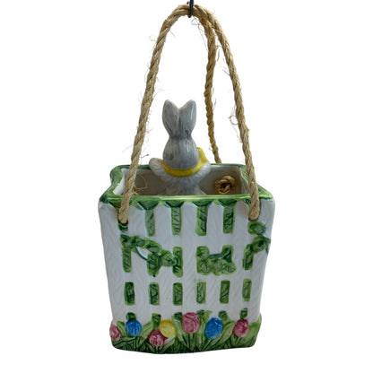 17206 - Easter Bunny 7" Egg Hunt Planter |1-15|