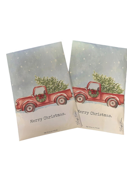 32654 - Set Of Two Merry Christmas Red Truck Sachet 7" |TBD|