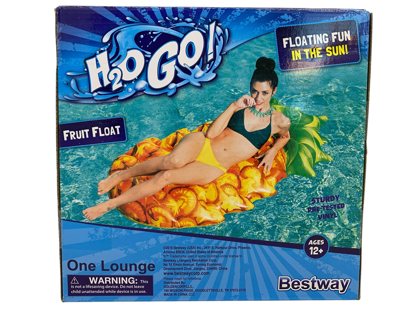 27937 - H2OGO Pineapple Fruit Float 60" x 35" x 9" |TBD|