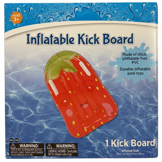 36534 - Inflatable Strawberry Kick Board 30" x 19" |TBD|