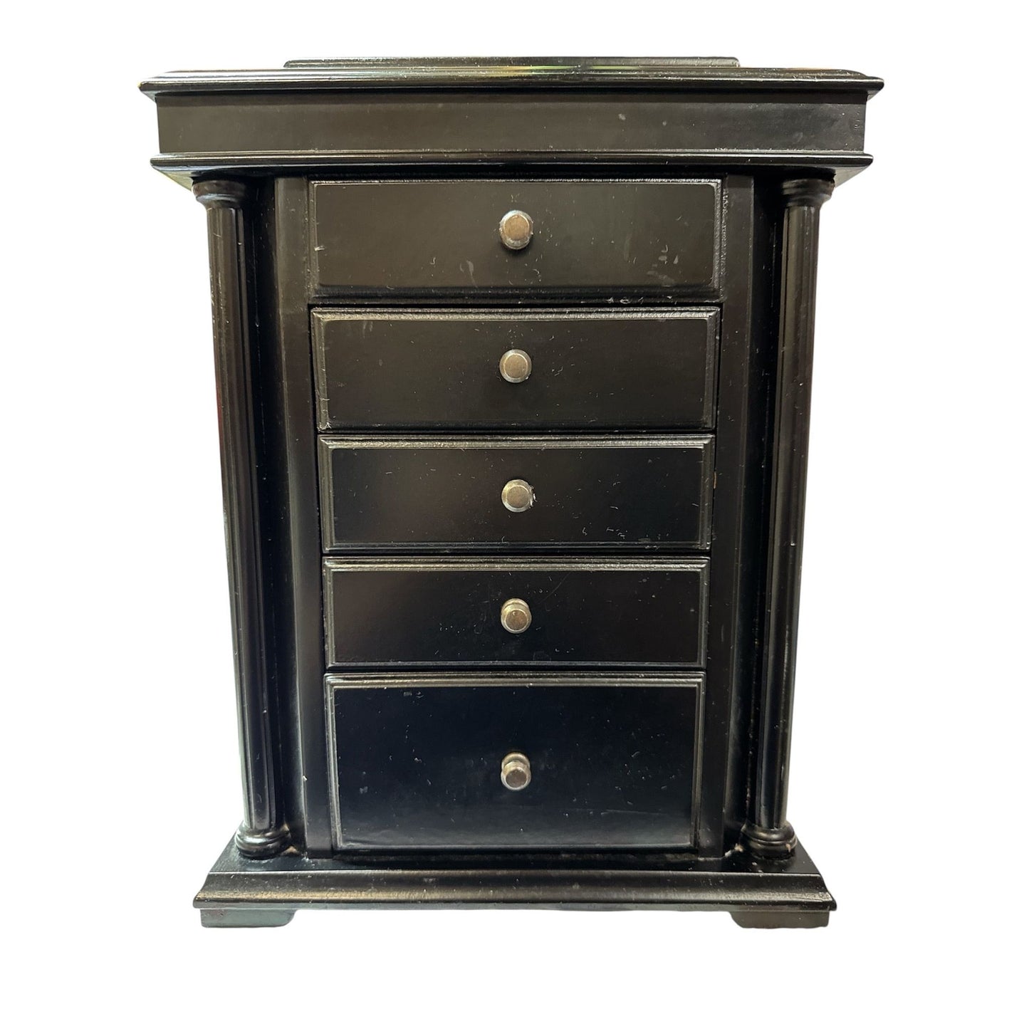 1467 - 13" 4 Drawer Jewelry Box w/Mirror - |19-27|
