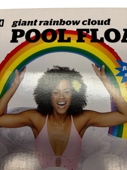 24378 - Rainbow Cloud Pool Float 47x48x40 Filled With Sparkles |TBD|