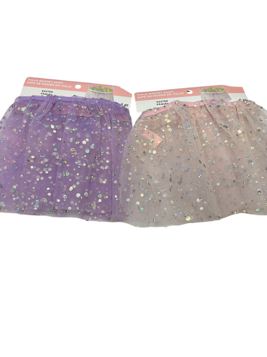 35152 - Set of Two - Tulle Basket Skirts Pink and Purple |4-14|