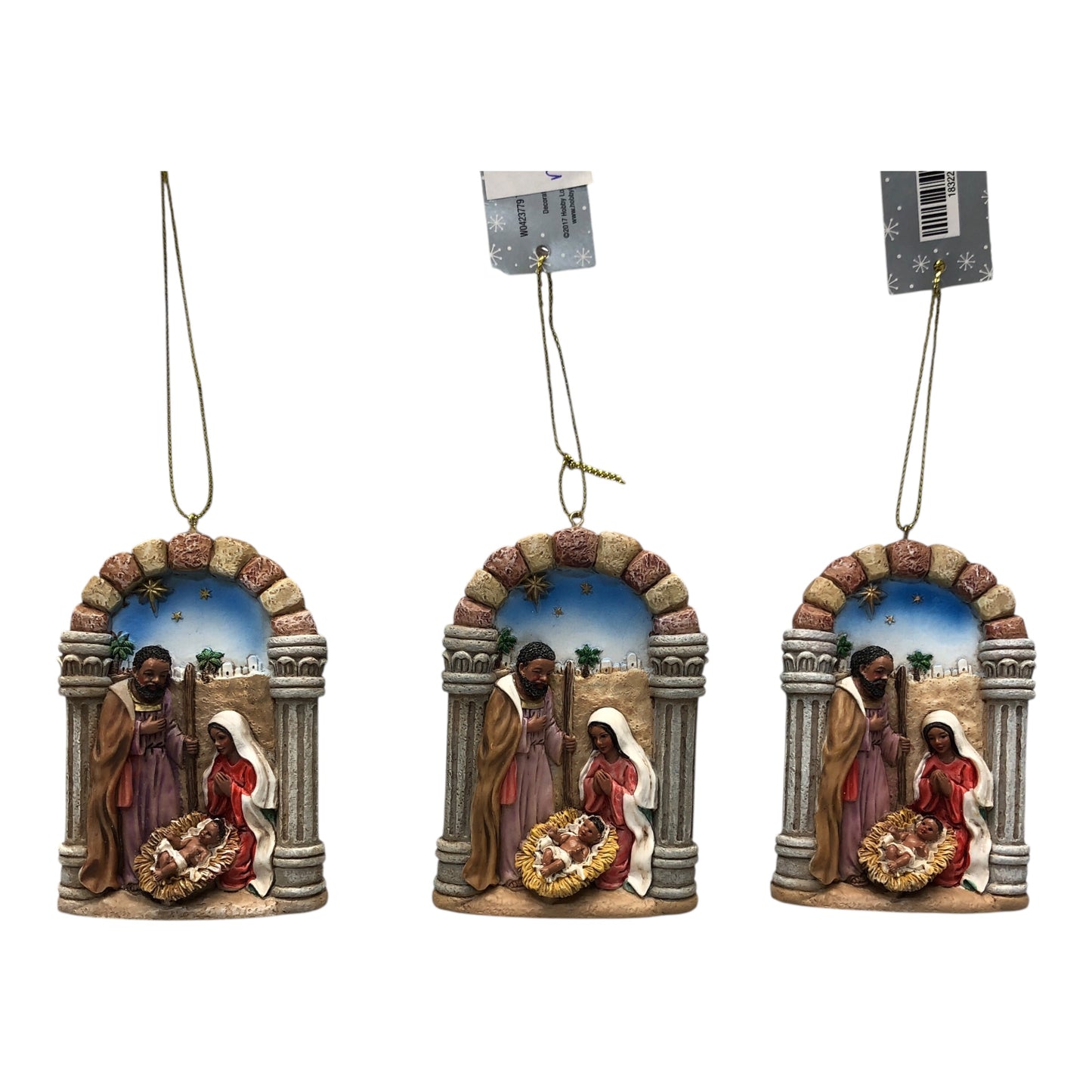29004 - The Holy Family Ornament Black |Pod 2-61|