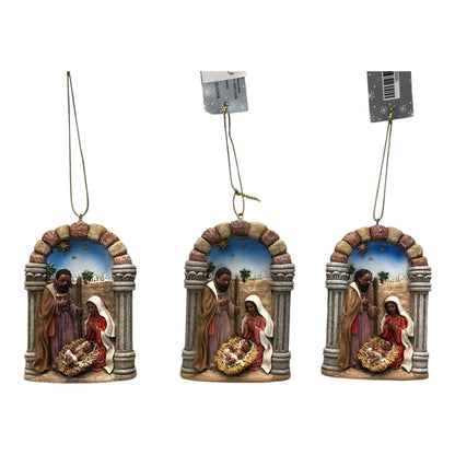 29004 - The Holy Family Ornament Black |Pod 2-61|