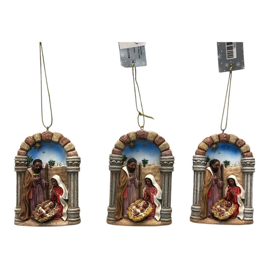 29004 - The Holy Family Ornament Black |Pod 2-61|