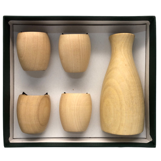 5053 - Five -Piece Wood Sake Set |13-23|