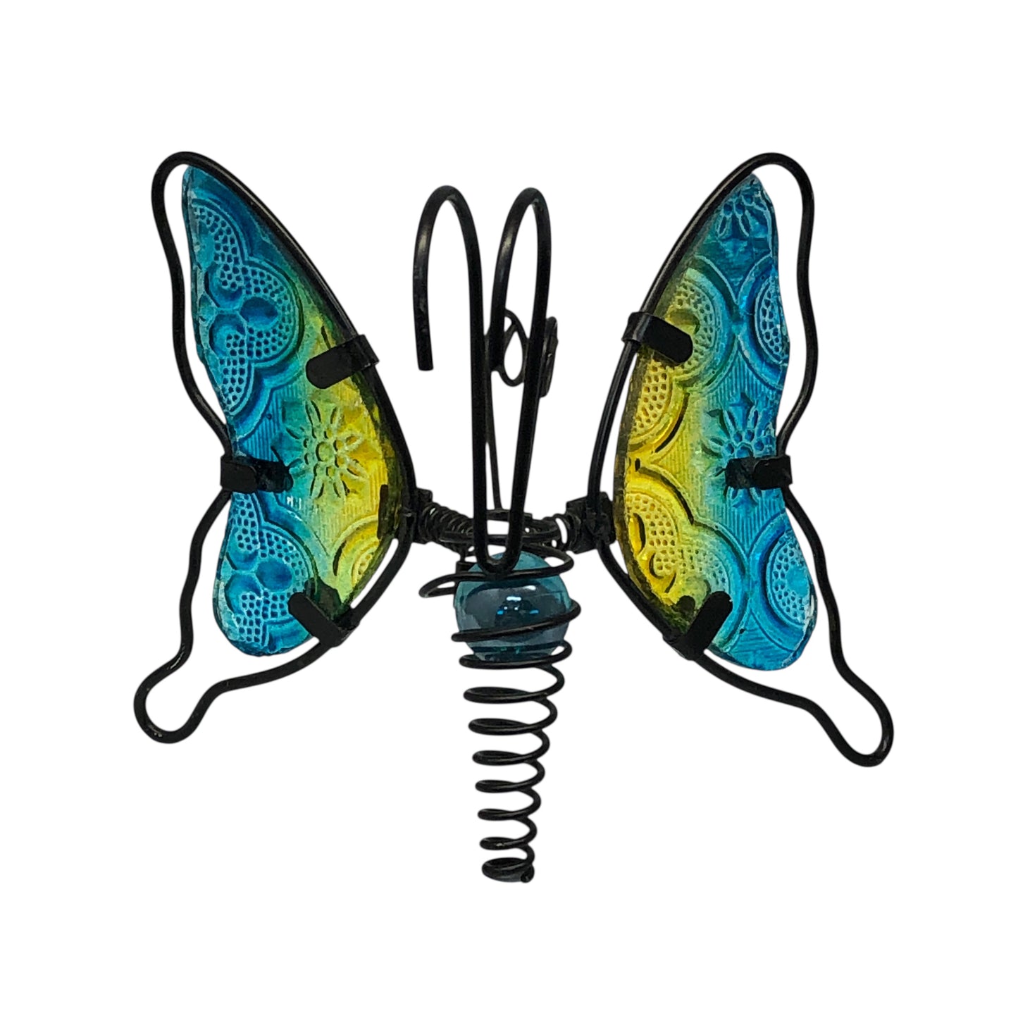 42954 - Turquoise Butterfly 3" Pot Hanger |G-14|