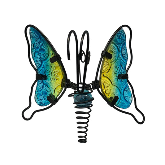 42954 - Turquoise Butterfly 3" Pot Hanger |G-14|