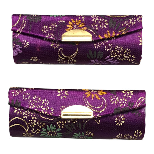28728 - Two Purple Brocade Lipstick Cases |12-25|