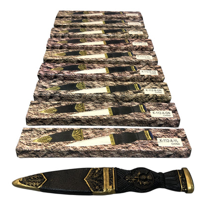 11583 - Set of 10 Assorted Scottish Clan Sgian Dubh Knives |114|