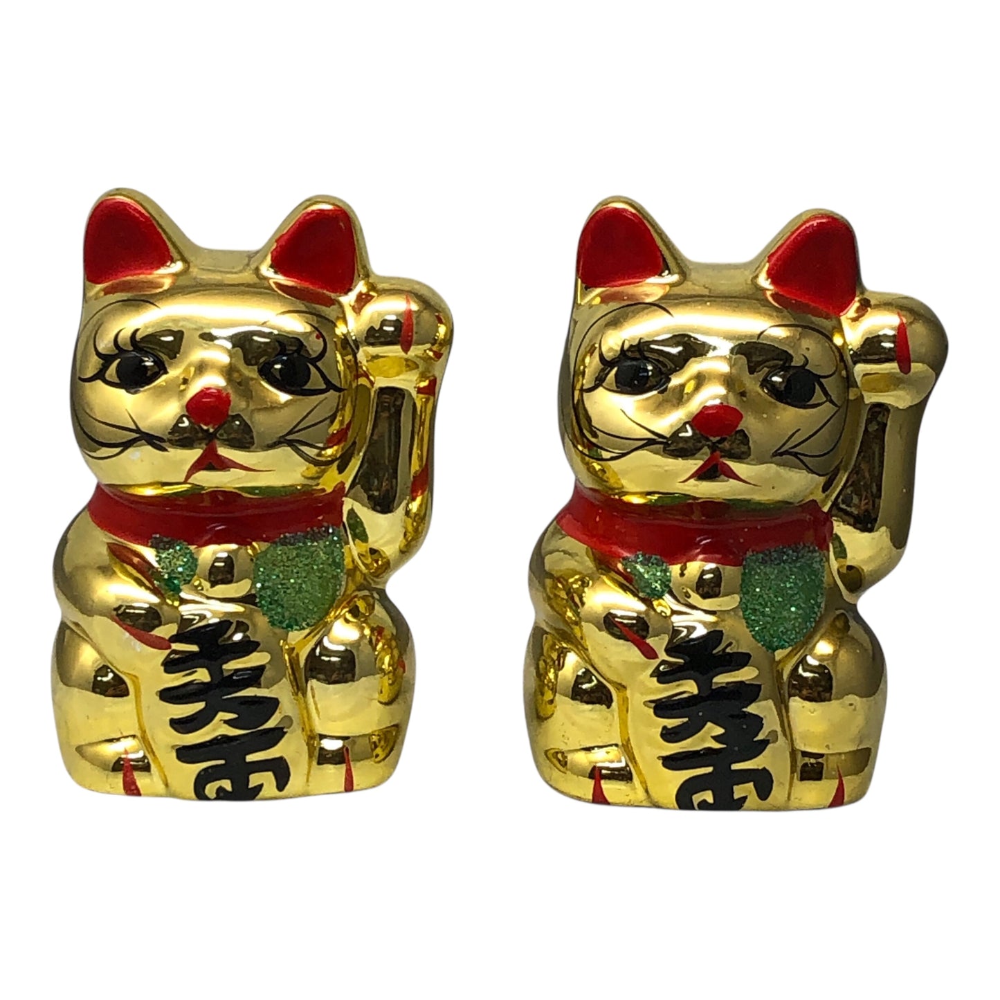6369 - 4" Golden Maneki Cat - Left Paw |Z-9|
