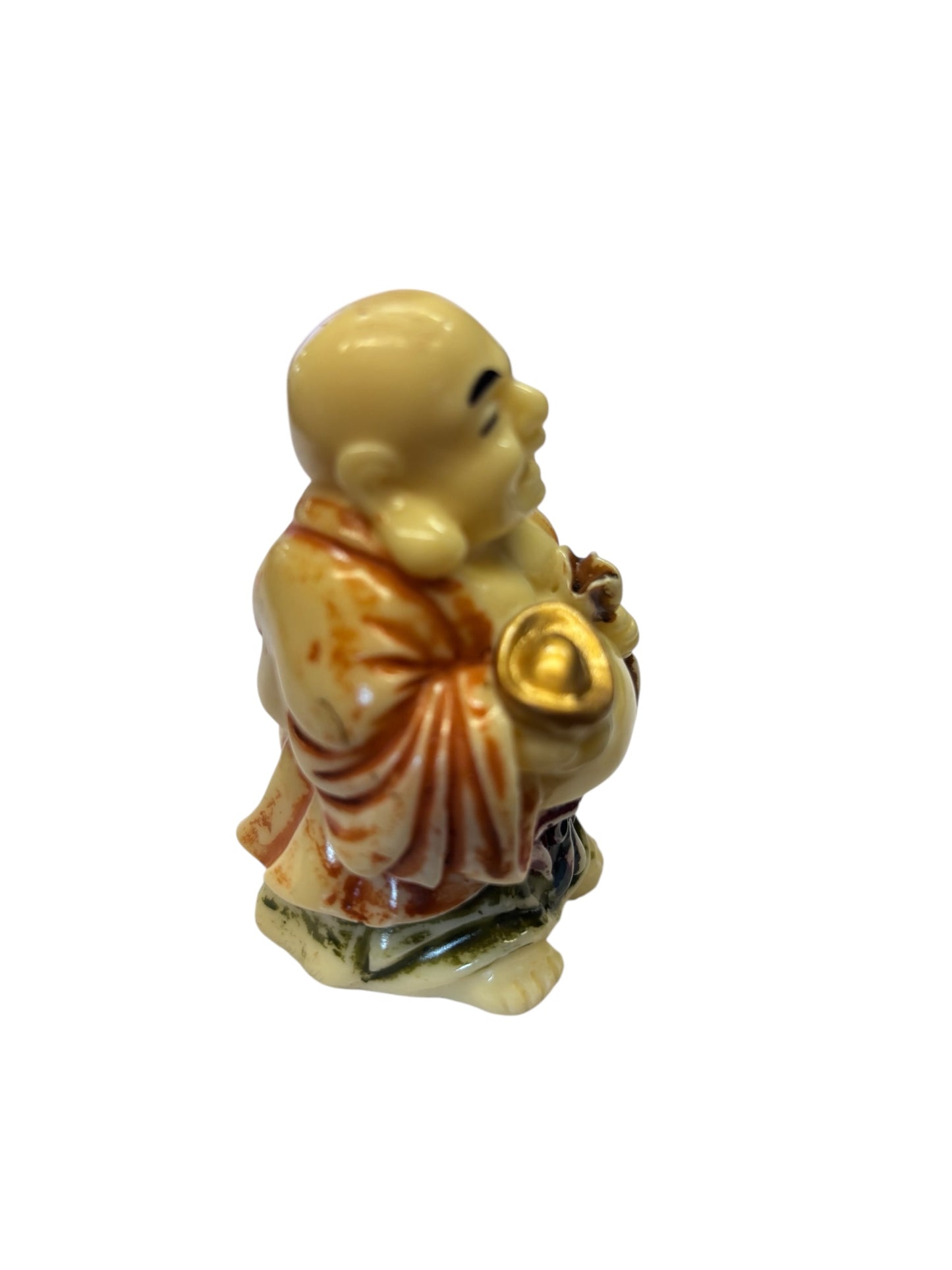 1599 - 3" Color Buddha - Ingot & Bag  |X-30|