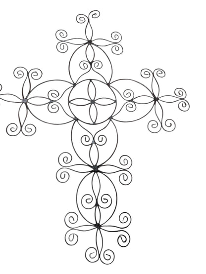 42428 - 22-Inch Metal Wire Cross Inside Outside Decor |18-21|