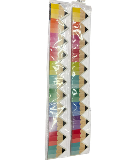 36784 - 60 Piece Total Pack of 5 Border Primary Pencil Trim 12pc 2.25x18 |9-7|