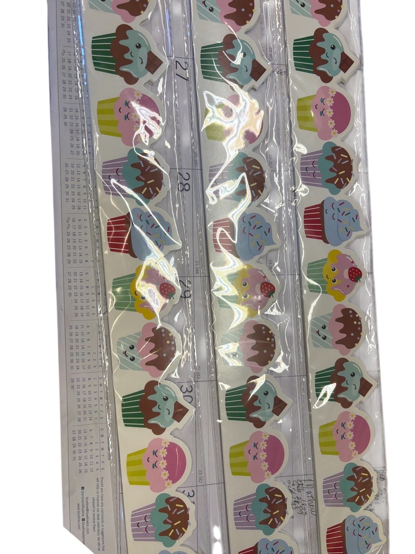 36788 - Bulletin Board Cupcake Border 3 Pack 36pc 2.25x18 Bulletin Borders |9-7|