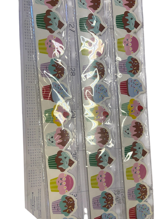 36788 - Bulletin Board Cupcake Border 3 Pack 36pc 2.25x18 Bulletin Borders |9-7|