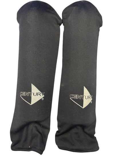 3385 - Karate Shin Guard X-Large Black Century Cloth |H-64|