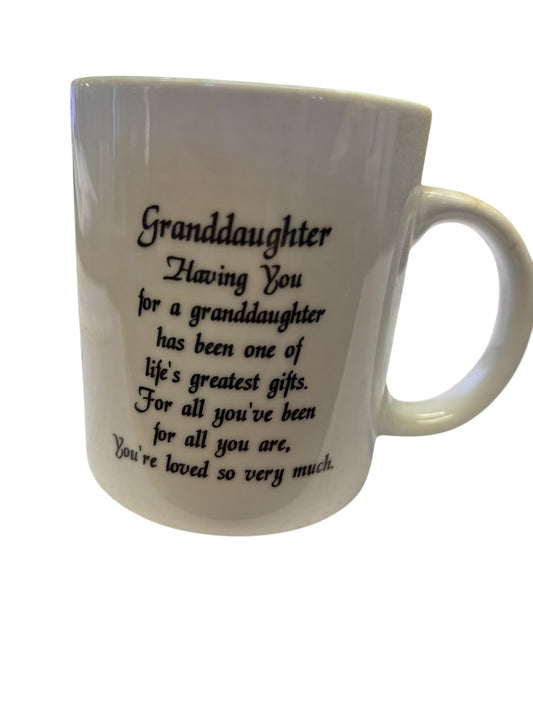 41503 - Ceramic Mug 10 Oz Having You for a Granddaughter |7-24|
