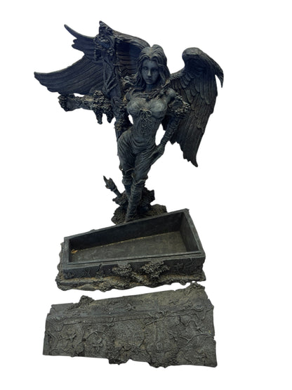 3466 - 9" Gothic Angel w/ Sword & Coffin |X-19 Pod 3-67 Store|