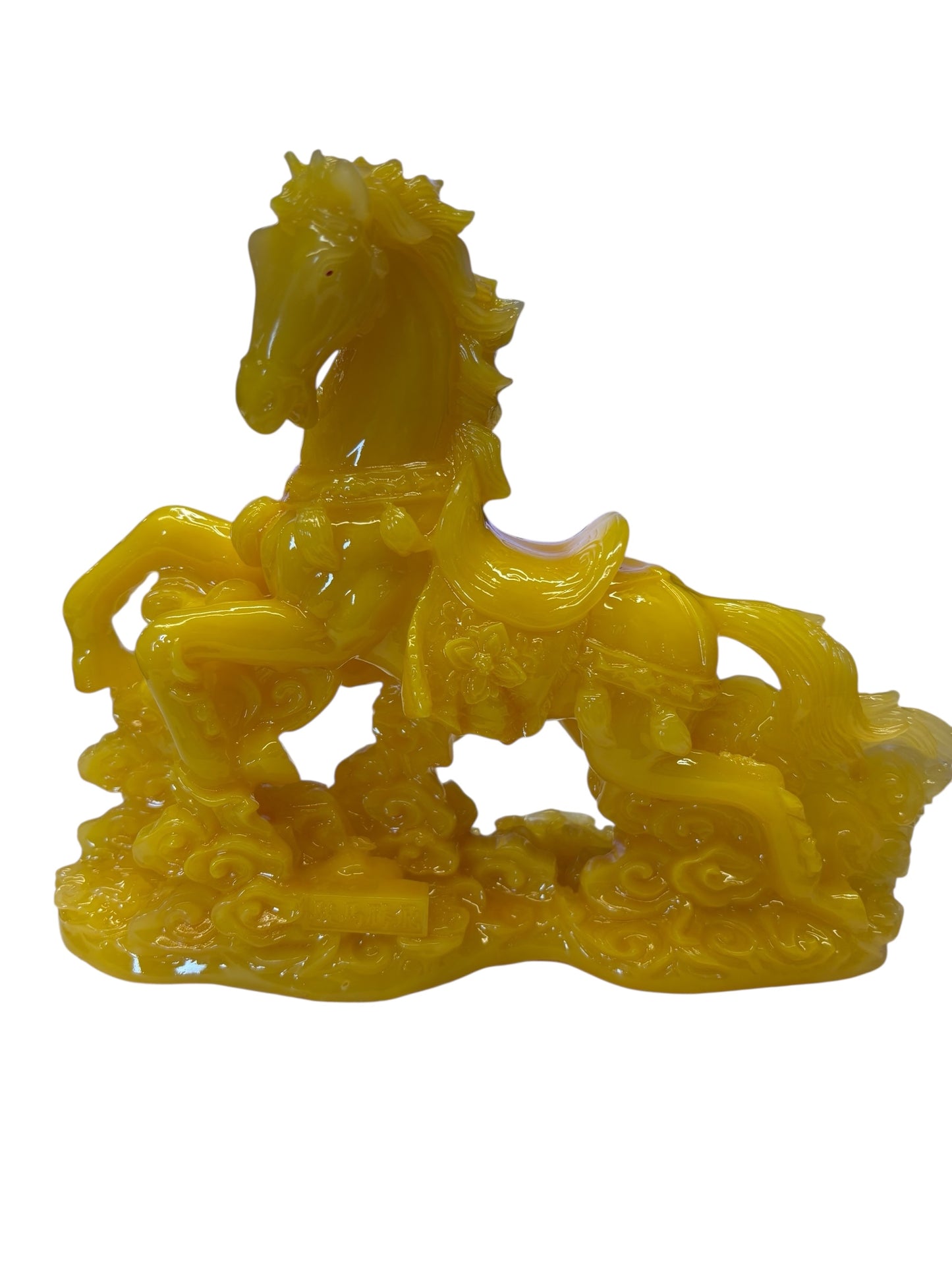 12598 - 9" Majestic Golden Galloping Horse on waves |Z-18|