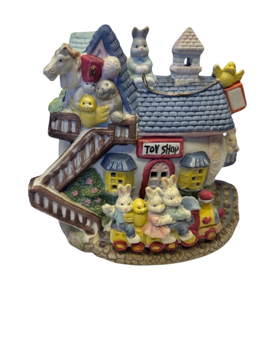 34287 - 5.5" Whimsical Vintage Bunny Toy Shop |20-18|