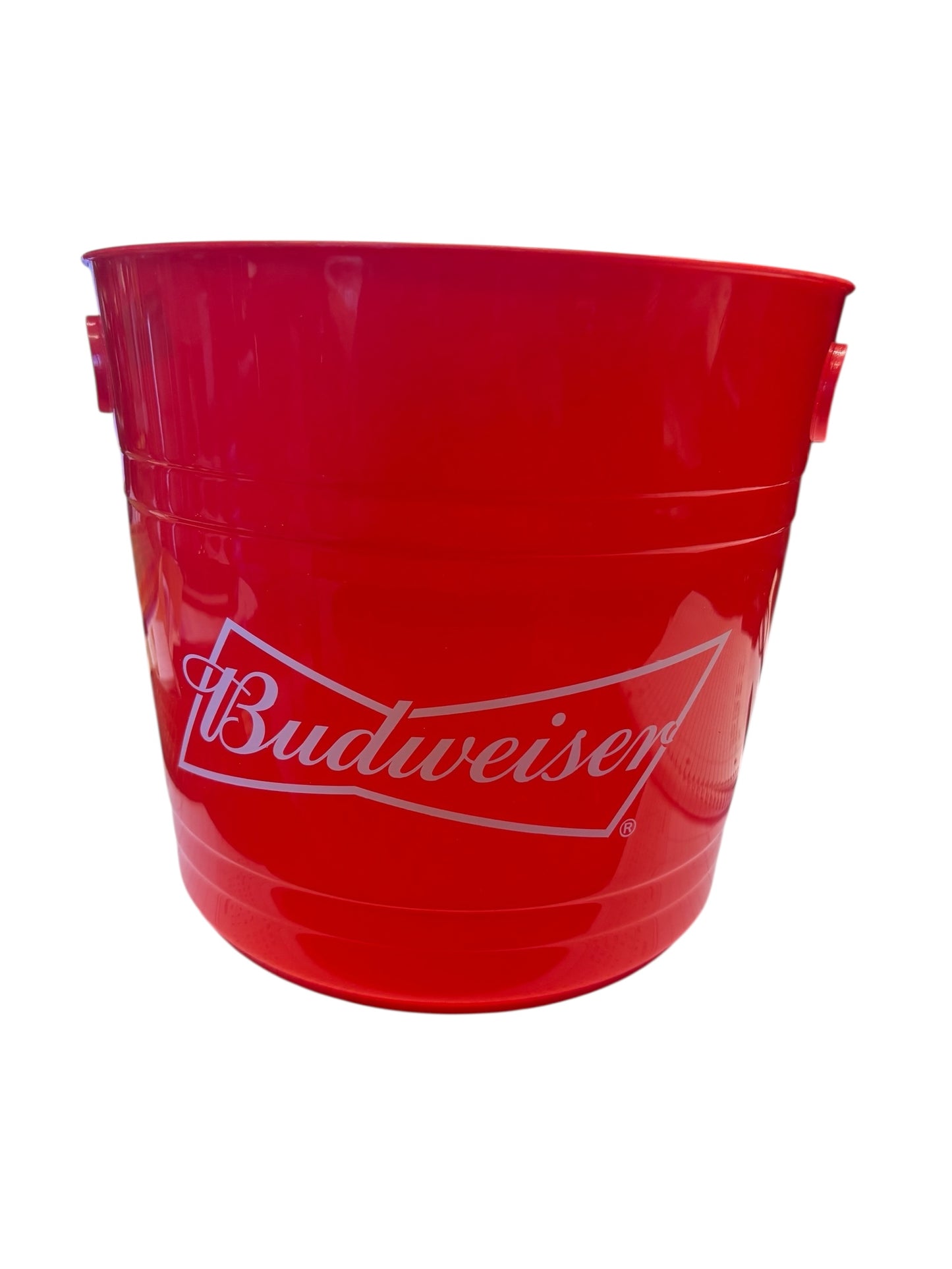 31072 - 12" Red Plastic Budweiser Bucket |10-10|
