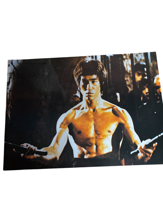 867 - Authentic Bruce Lee Poster Featuring Two Kali Stick, 15x20 Inches, Free Shipping