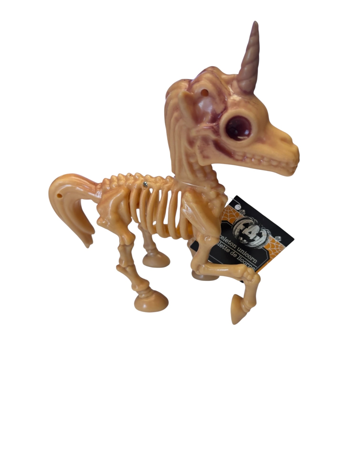 36984 - Set of Two 7" Tan Skeleton Unicorn |Pod 1-10| |BH|