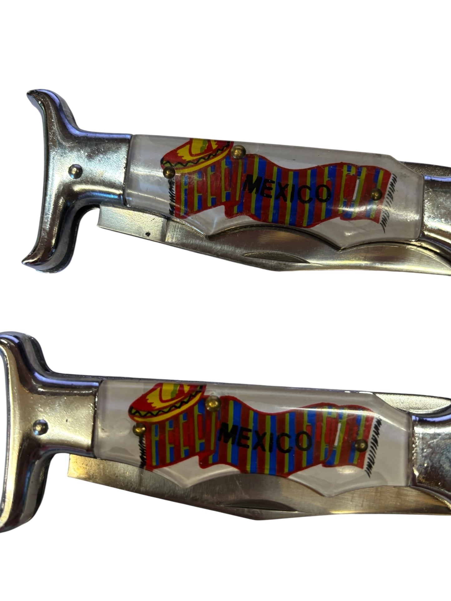 4408 - Set of Two 4.5" Closed Stainless Blade Mexico Knife |102||Store|