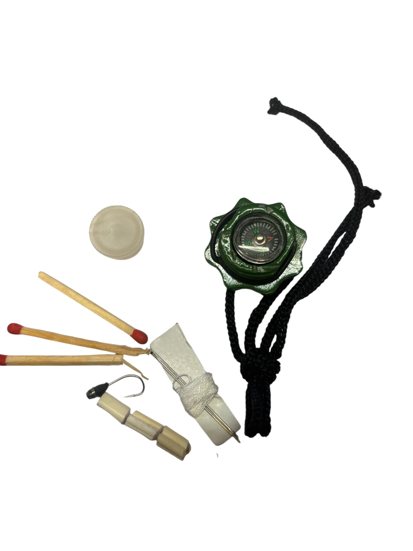7742 - Camo Survival Knife 10 Inch Matches, Fishing Hook and Line, and More |105:Store|