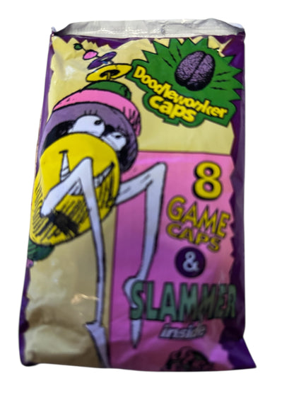 16847 - SEALED VINTAGE 1996 Doodlewonkers Caps 8 GAME CAPS AND 1 SLAMMER - |FR|SENT FOR LIST 3/26 CC