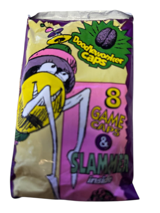 16847 - SEALED VINTAGE 1996 Doodlewonkers Caps 8 GAME CAPS AND 1 SLAMMER - |FR|SENT FOR LIST 3/26 CC
