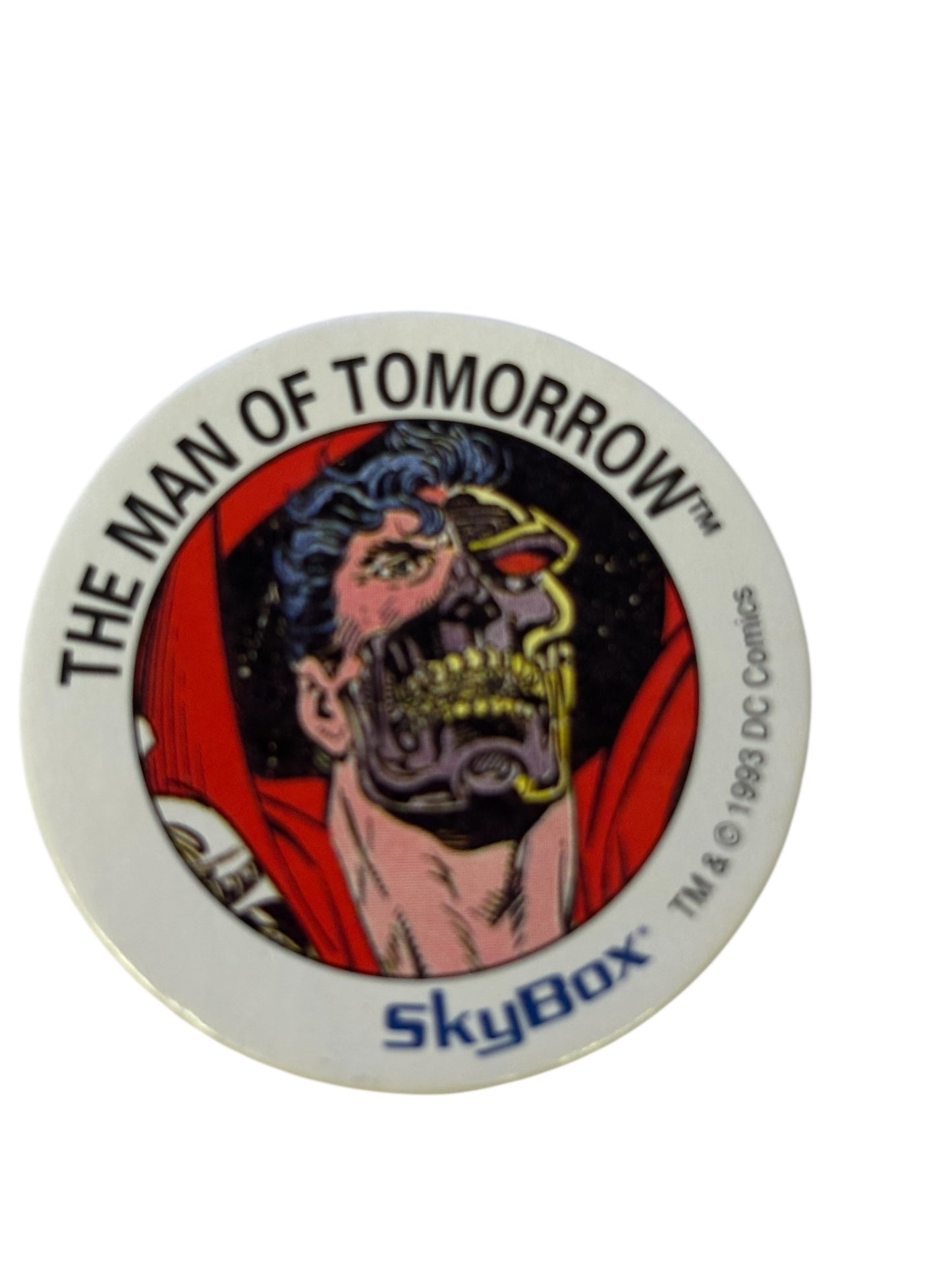5695 - Vintage 1993 POG Milk Cap The Man of Tomorrow Skycap - FR|SENT FOR LIST 3/26 CC